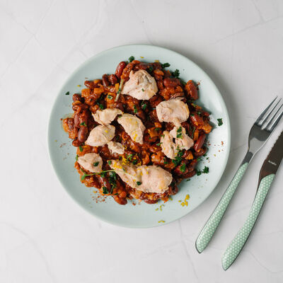 Feijoada, araignée de porc et persillade