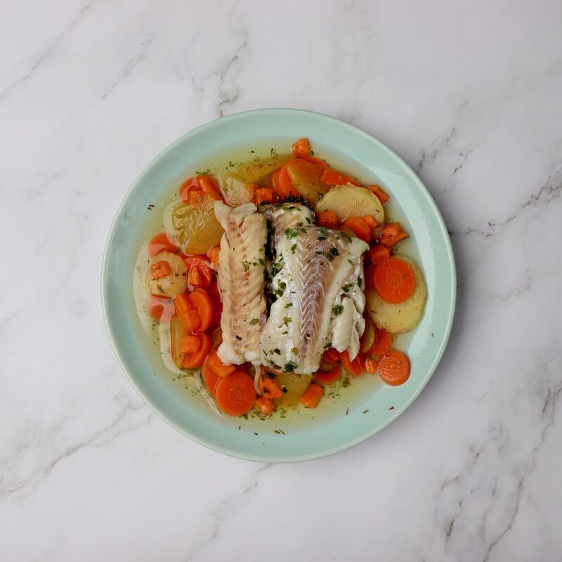 Potée de colin au gingembre